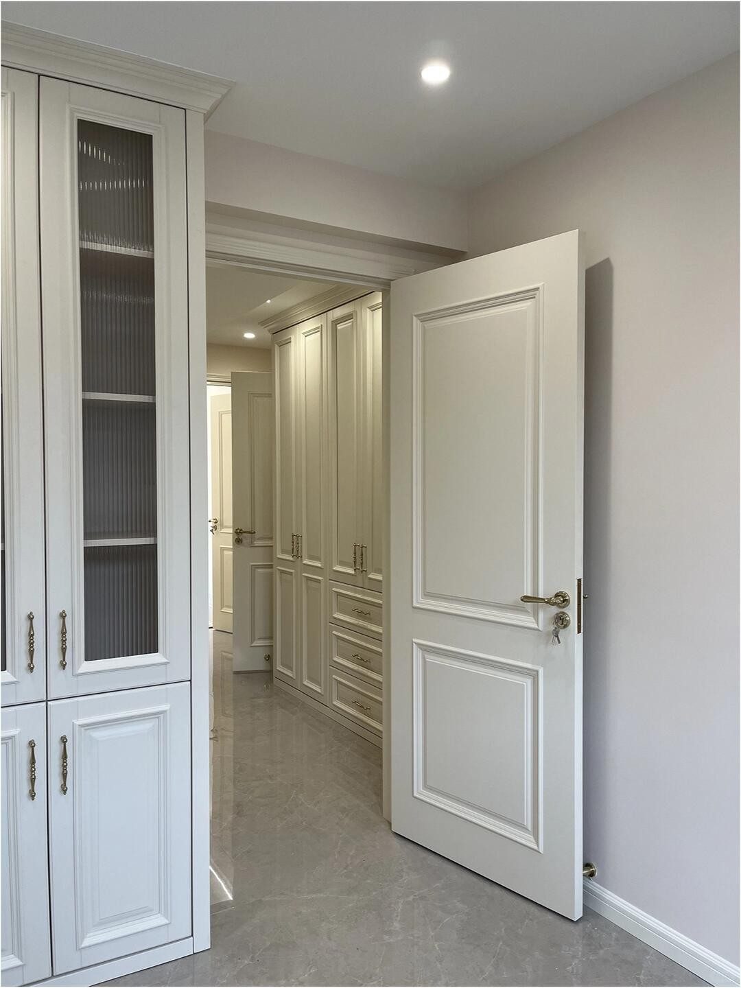 French Cream-Style Bedroom Door