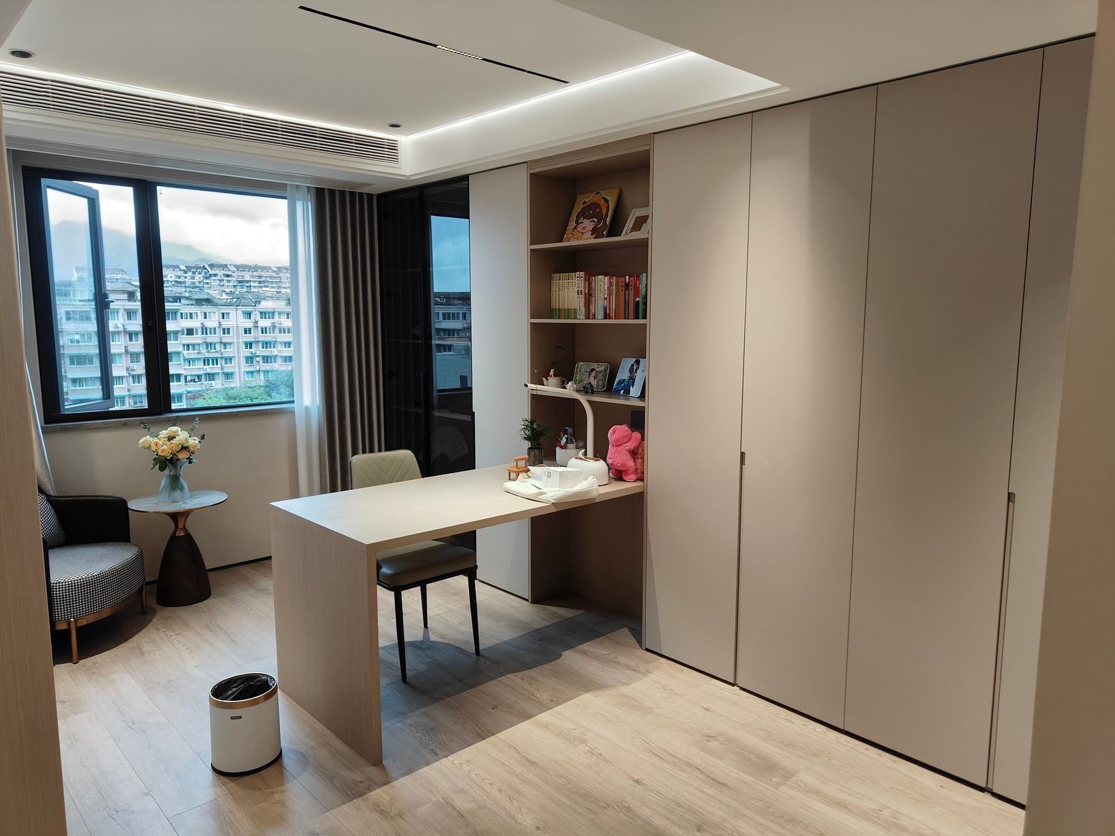Warm Grey Soft-Touch Custom Cabinet Door