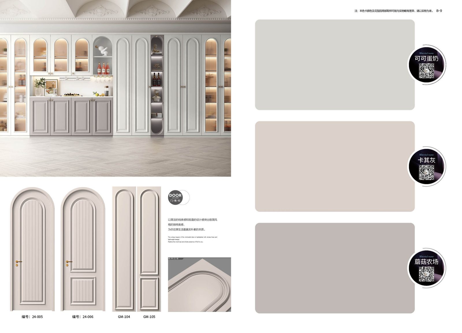 Solid Wood Lacquered Door Style 05