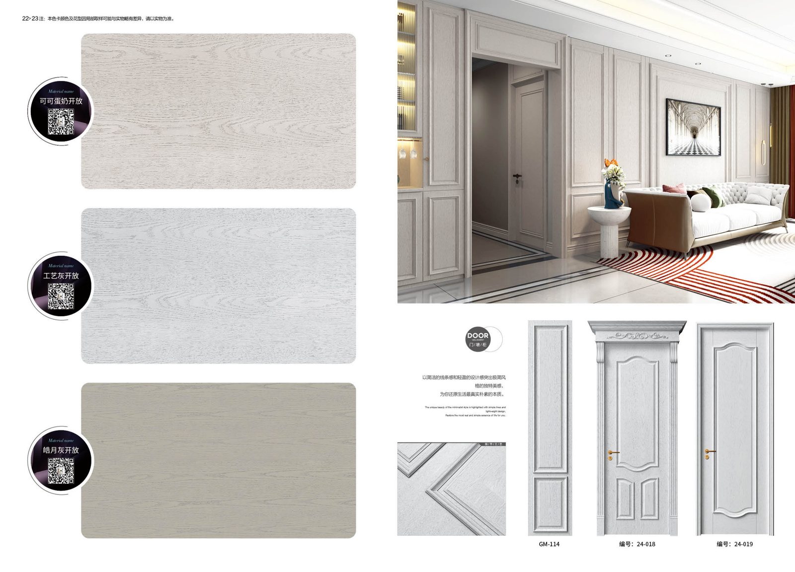 Solid Wood Lacquered Door Style 12