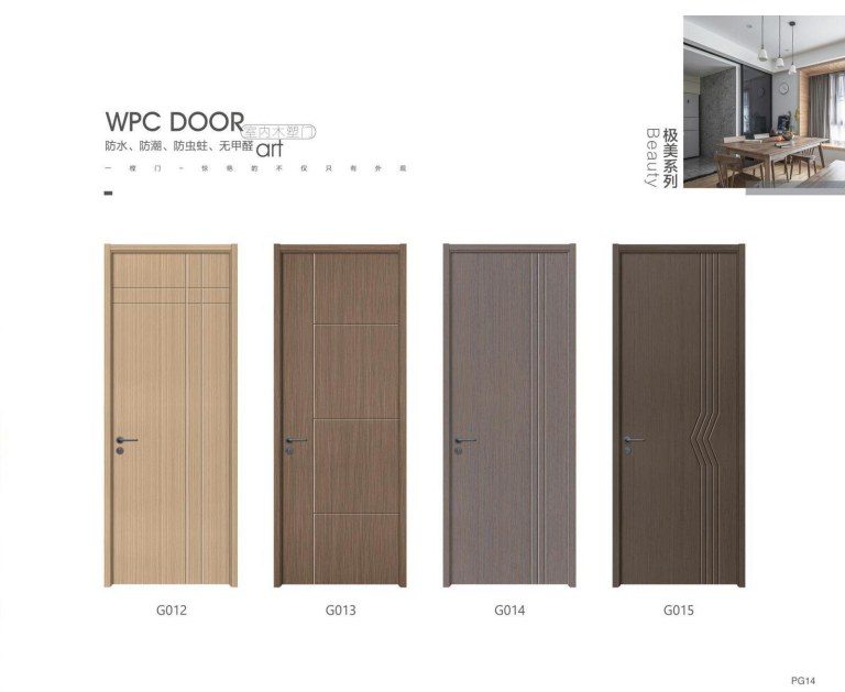 WPC Moisture-Proof Resin Door Style 14
