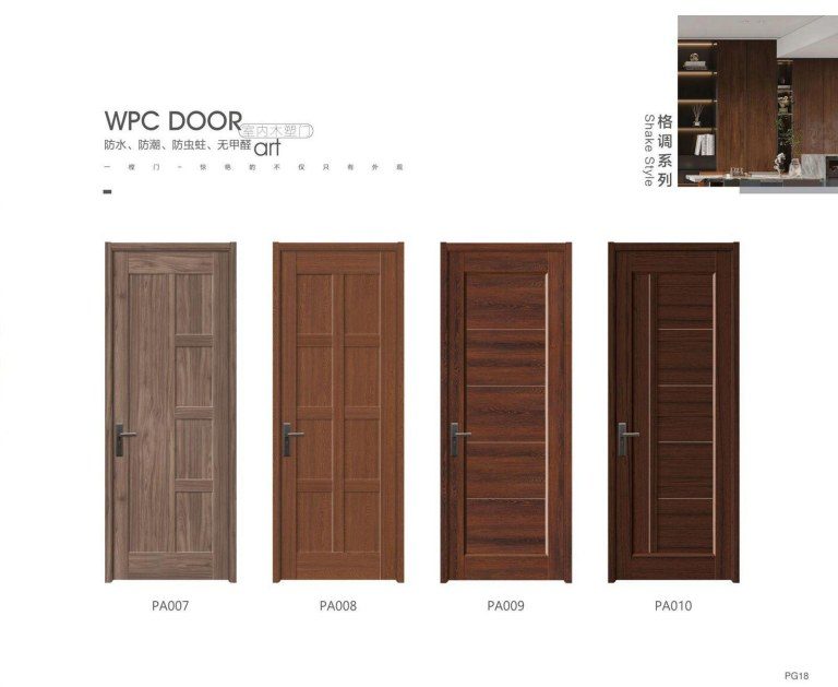 WPC Moisture-Proof Resin Door Style 18